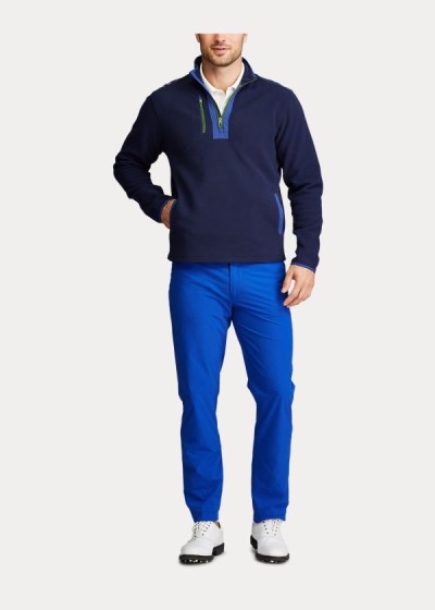 Pullover Ralph Lauren Hombre Azul Marino - Fleece Quarter-Zip - CWYHZ0561